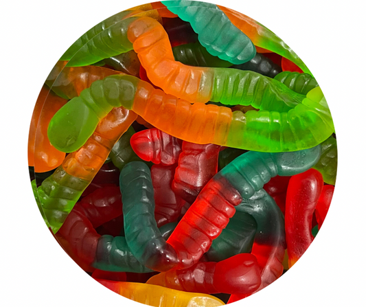 Clear Worms Gummy