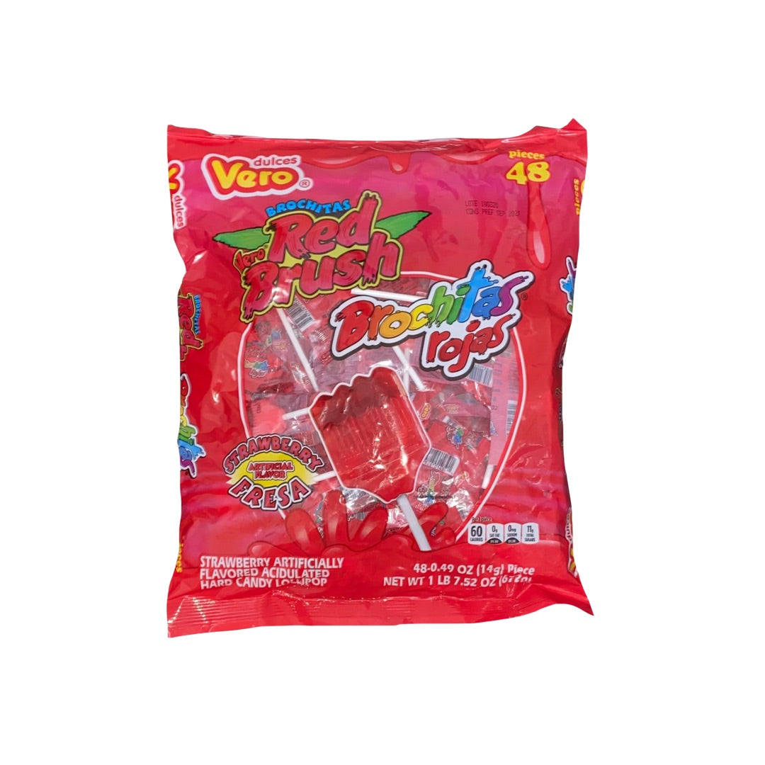 Vero Paletas de Brochas Rojas 48 pcs