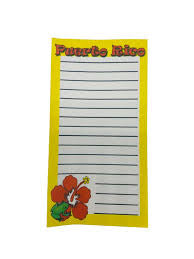 Note Pad Puerto Rico