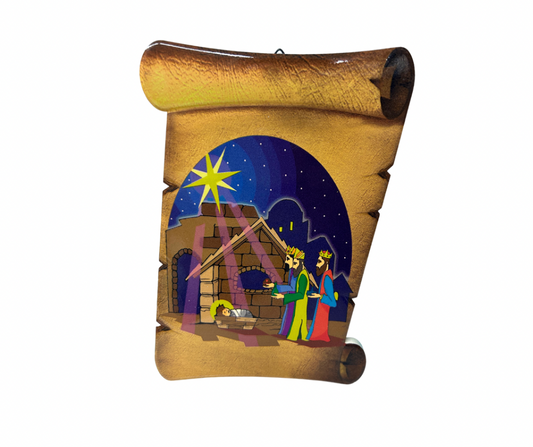 Placa con Estampa de Los Reyes Magos