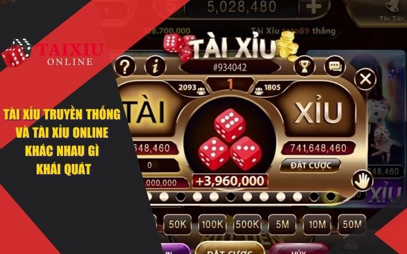 tai xiu truyen thong va tai xiu online khac nhau gi khai quat 1380 Tài xỉu truyền thống và tài xỉu online khác nhau gì khái quát